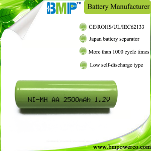 ni-mh AA2500mah low self-discharge